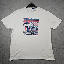 Mustang Shirt Men 3XL XXXL White Ride The Pony Ford Muscle Car Retro Classic NWT