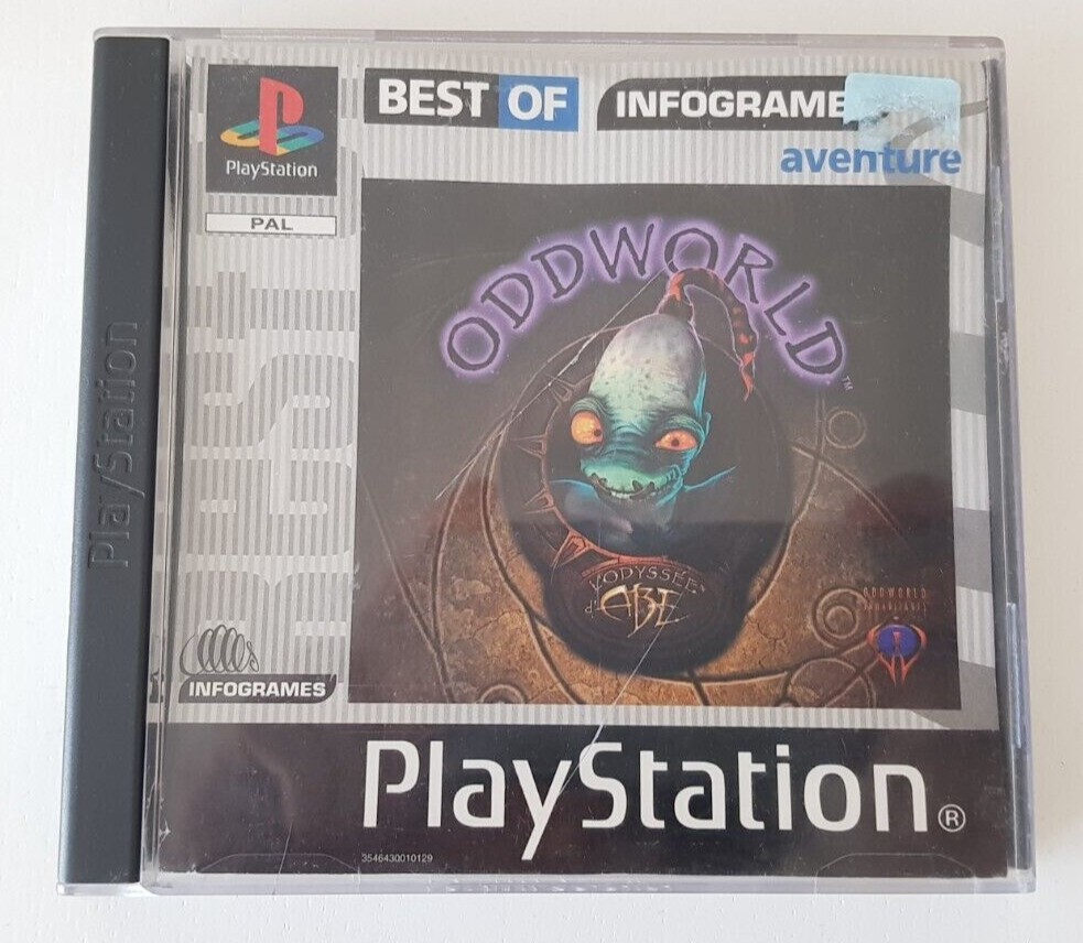 Jeu PS1 : Oddworld L'odyssée D'Abe - Version Française - Très Bon état Complet