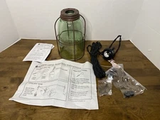 Colonial Tin Works Rustic Half Gallon Caged Mason Jar Open Bottom Industrial Pen