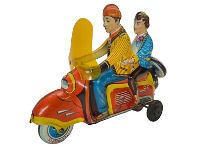 MOTO EN TOLE A FRICTION WESTERN GERMANY NEUVE EN BOITE 1970 MOTO EN TOLE A FRICTION WESTERN GERMANY NEUVE EN BOITE 1970