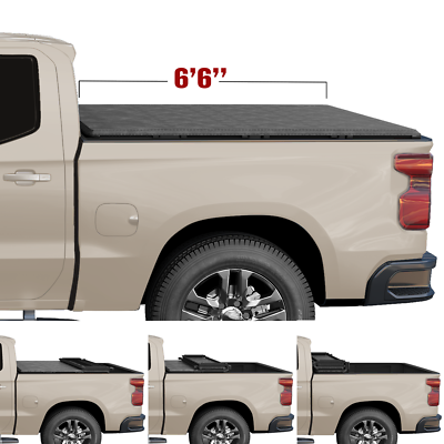 #ad Tonneau Cover 6.5FT 4 FOLD Truck Bed For 2007 13 Chevy Silverado GMC Sierra 1500 $169.00