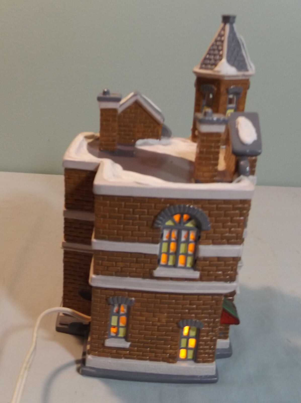 Dept 56 Original Snow Village Jacks Corner Barber Shop 54062 1991 eBay