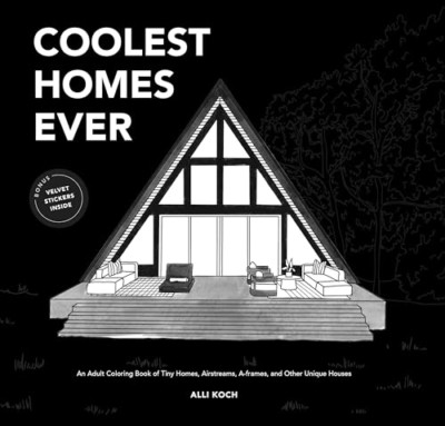Coolest Homes Ever (Mini): Ein Malbuch für Erwachsene von Ti - Taschenbuch NEU Koch, Al