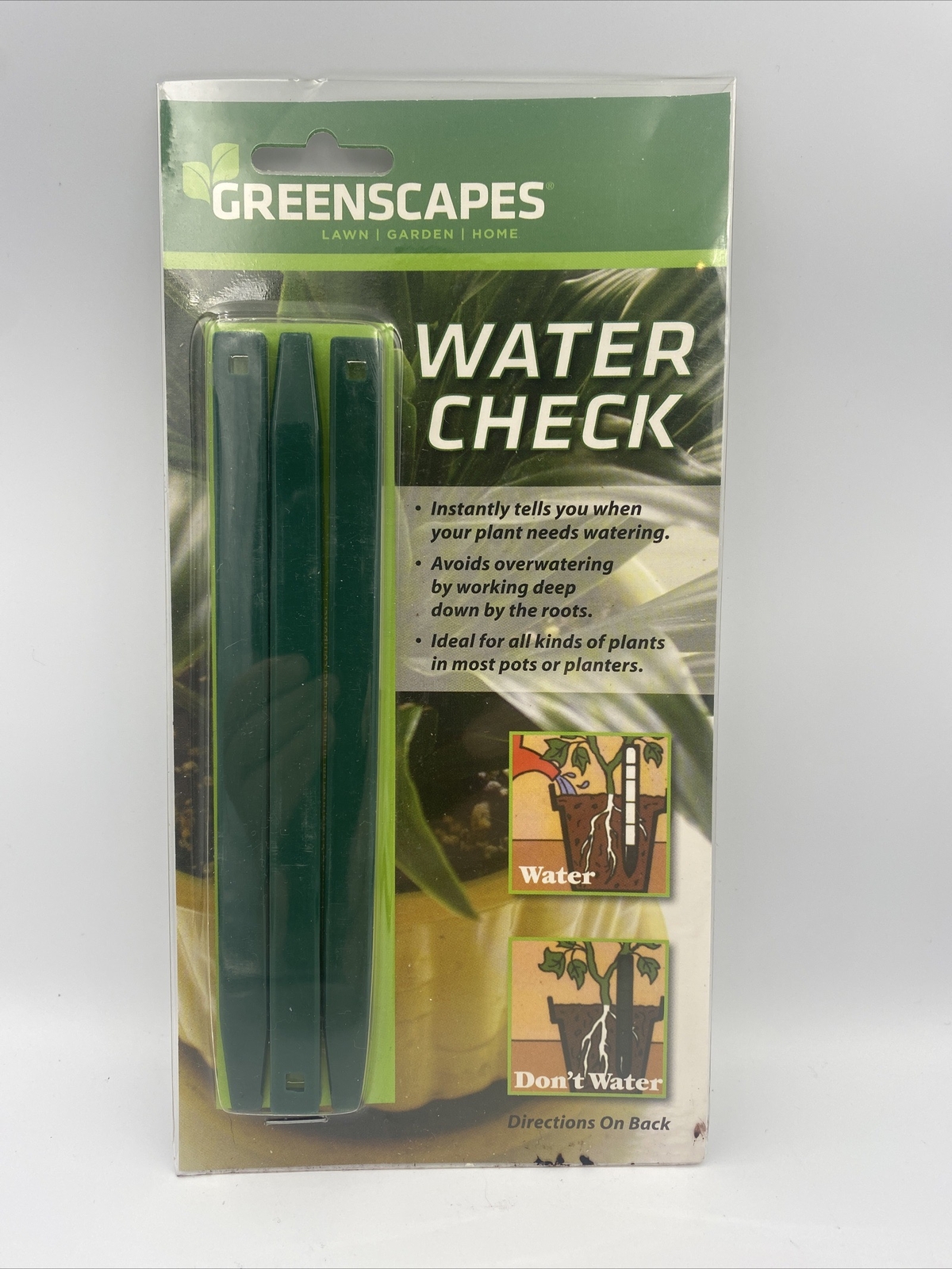 Greenscapes Water Check, 3 pack No Guesswork Plant Watering Meter eBay