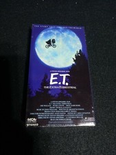 E.T. ET The Extra Terrestrial VHS 1982 Rare Green and Black Tape Spielberg