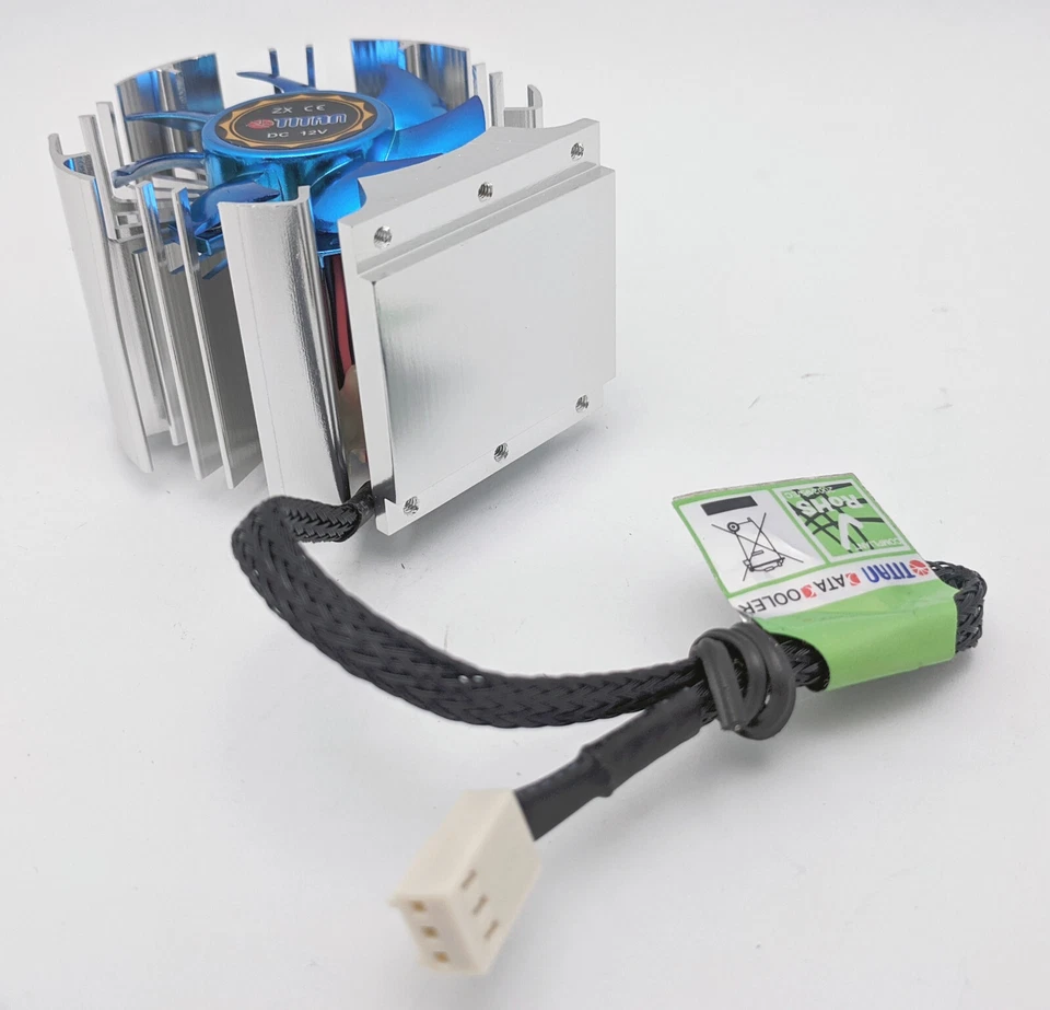 Genuíno Titan Iron Heart Silent Northbridge Chipset Cooler com 50mm 12V ventilador de 3 pinos - Imagem 4 de 4