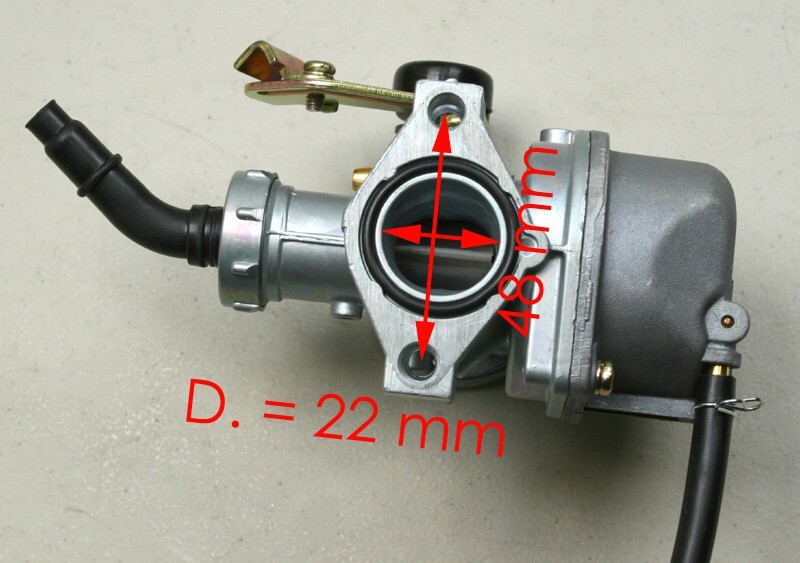 Massimo Mini Jeep-125 GoKart Carburetor with Metal Choke Lever PZ22
