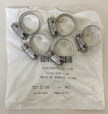 5-2002-2024 Sea-Doo Cooling System Tridon Gear Clamps OEM #293650019 / #S1019