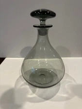 MCM Ramona Per Lutkin By Holmegaard Smoke Glass Decanter & Stopper & 6 Glasses