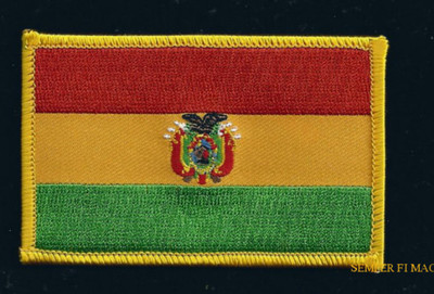 BOLIVIA COUNTRY HAT VEST FLAG PATCH SOUVENIR TRIP GIFT PIN UP BOLIVIAN WOW