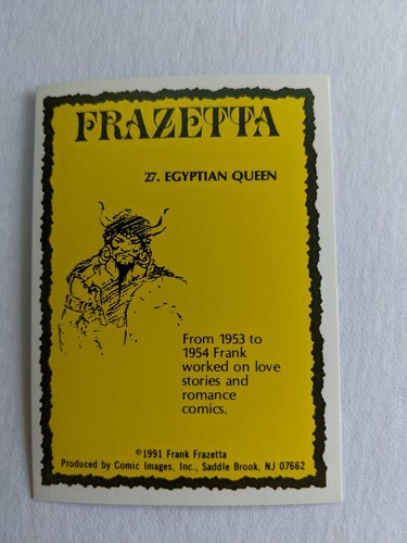 Frazetta Frank Frazetta Trading Card Comic Images 1991 Pick A Card Bundle & Save - Picture 31 of 109