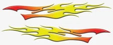 Auto Fire Flame side wrap Car Truck Trailer Graphic Decals Stickers Wrap 50" set