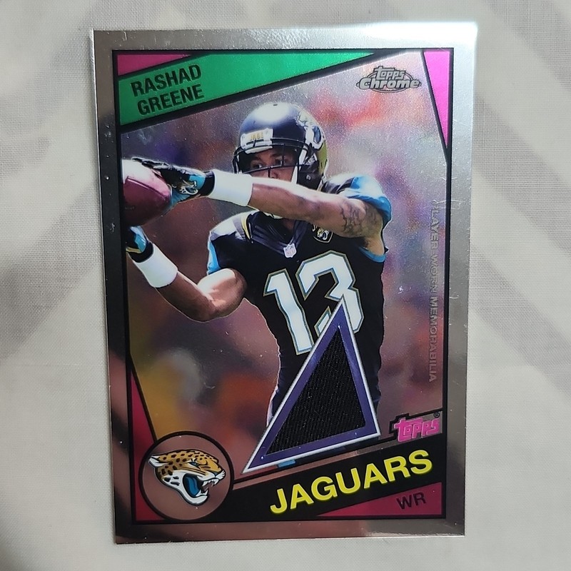 Topps 2015 Chrome Rashad Greene Jaguars 60th Wal-Mart Relic #T60R-RG