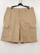 Red Kap Cargo Shorts Mens Size 36x10 ColorTan Multi Pockets Button Zip NWT Flat