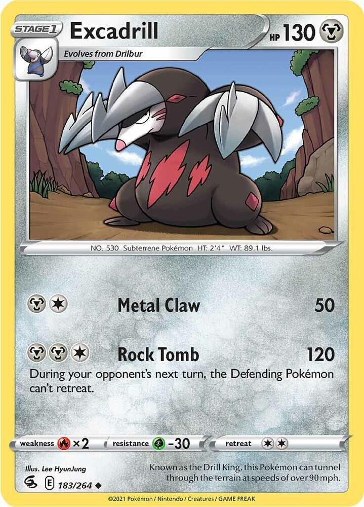 Excadrill 183/264 SWSH08: Fusion Strike Pokémon TCG