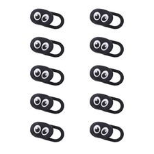 YQQYG 10 Pcs Laptop Camera Cover Slide, Webcam black