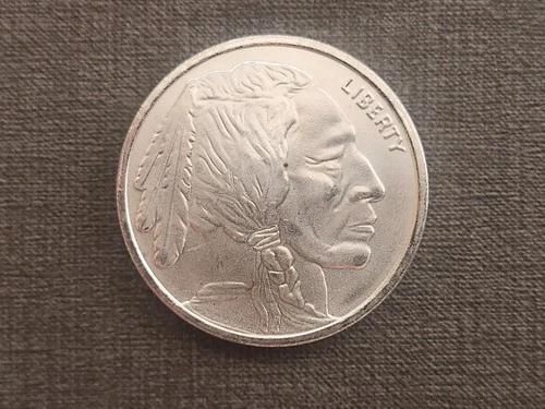 1 Troy Ounce - Buffalo / Indian Head  .999 Fine Silver Round - 2