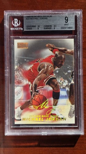 1998-99 Skybox Premium Michael Jordan Basketball Card #23 BGS 9 Mint