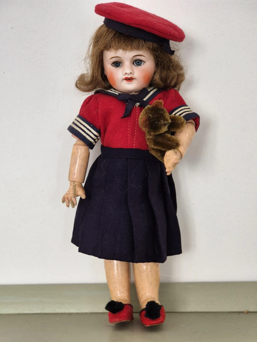 Poupée Ancienne Bleuette En Porcelaine – Sfbj 60 8/0 – France – Années 1910