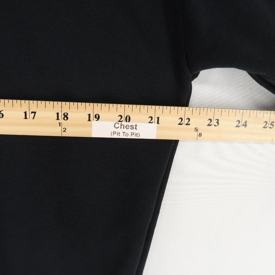 Nike Sportswear Swoosh Crewneck Sweatshirt Youth Boys XL Black Cotton Blend - Image 4 of 4