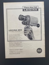 Film senza difetti Leicina 8SV fotocamera Leica Wetzlar Leitz 1964 vintage pubblicità