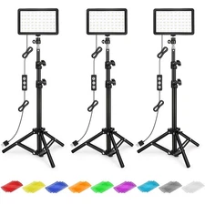 Photography Lighting Kit Dimmable 5600K USB Led Video Studio Streaming Lights...