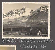 Foto Spitzbergen Svalbard Nobile-Luftschiff Hangar"Italia" Ungl&uuml;ck 1936 Zeppelin