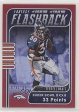2020 Panini Absolute Fantasy Flashback Spectrum Red 76/100 Terrell Davis HOF 0a6