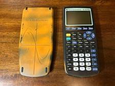 Texas Instruments TI-83 Plus Graphing Calculator Painted Orange - Tested - Works