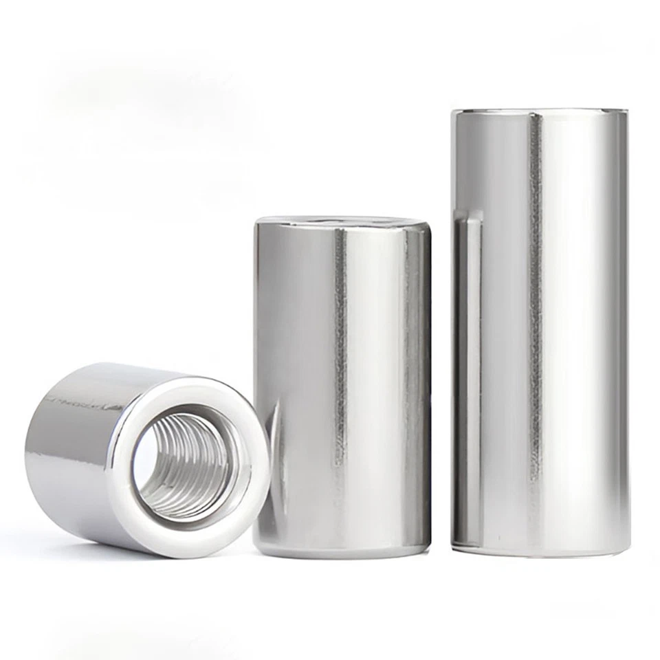 Gewindemuffen M10 M12 M14 M16M20 Rund Verbindungsmutter Langmutter Edelstahl V2A - Bild 2 von 4