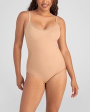 Honeylove CrossOver Cami Bodysuit XL Sand Tan Nude Beige Honey Love New NWT