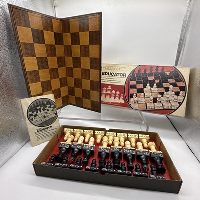 Vintage 1972 Chess Set Edition V the Educator Classic Games Collectors Series