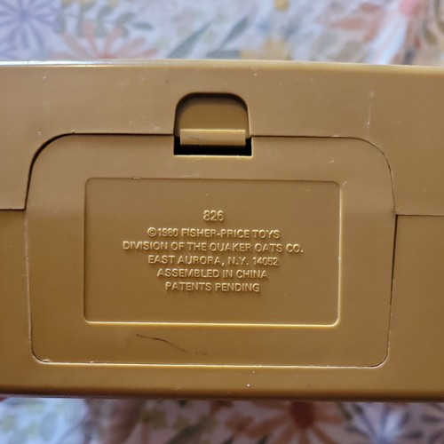 Vintage 1980s Fisher Price Brown Retro Cassette Tape Player Recorder - Picture 4 of 6