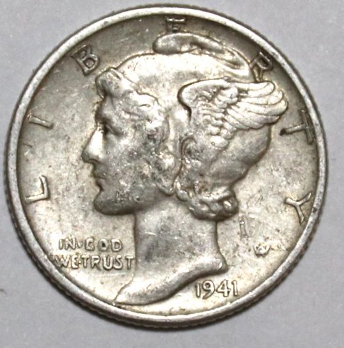 1941-D Mercury Dime - Extra Fine - #1998ED
