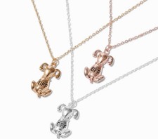 Claire  s Best Friends Mixed Metal Dog PendantNecklaces - 3 Pack new