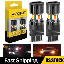 2/4X 3157 3156 3056 White/Amber LED Bulb For ...