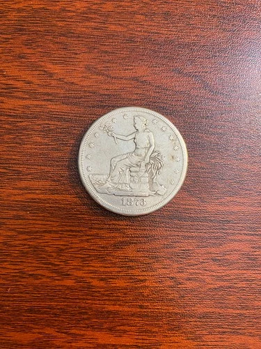 1873-CC Trade Silver Dollar Carson City Key Date Raw - Lot #39