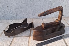 Ancien Fer À Repasser avec Support Repose Fer, vintage, 11,3 kg