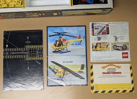 Vintage Lego Technic 852 Helicopter (1977) Complete, Mint Very Rare