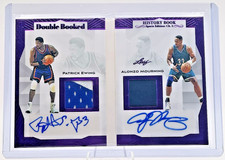 Patrick Ewing / Alonzo Mourning 2023 Leaf History Book Double Booked Auto 10/10