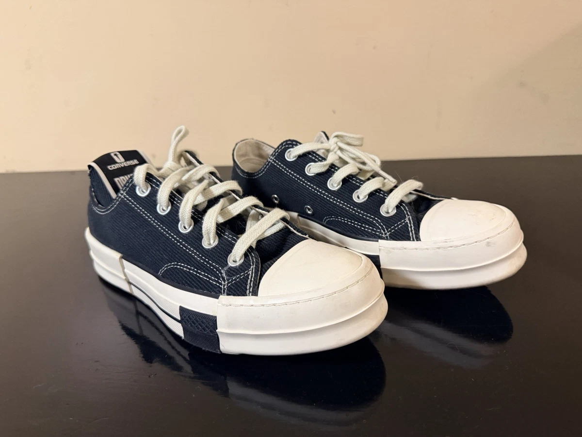 Converse Rick Owens x DRKSHDW DRKSTAR Chuck 70 Low Black for Sale