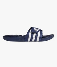 Adidas Adissage Slides Sandals Dark Blue  Cloud White M8/W9 NEW IN BOX