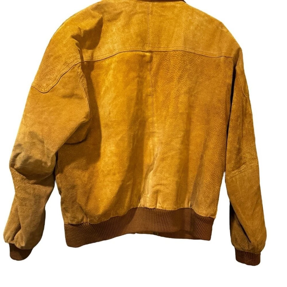 Chaqueta de bombardero de gamuza vintage solo para miembros talla 42 Foto 4 de 4