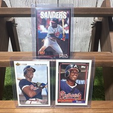 Deion Sanders 3 Card Lot - ‘91 Upper Deck, ‘92 Topps, ‘93 Leaf Triple Play