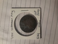 WILLIAM AND MARY (1689-1694). COPPER HALFPENNY. DATED 1694. 