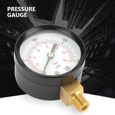 0-200psi 0-14bar Pressure Gauge Manometer for Water Air Oil Dial Instrument Base