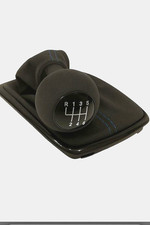 FÜR VW GOLF 4 1,6 FSI 1,8 1,9TDI.. ALCANTARA © SCHALTKNAUF SCHALTSACK 6G  BLAU