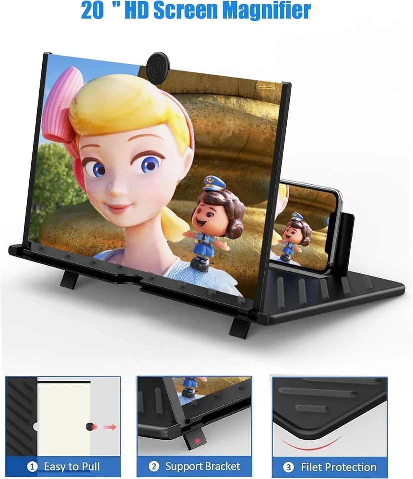 Screen Amplifier for All Smartphones - 20" 3X Magnification - Image 4 of 4