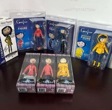 All 7 Pcs Coraline Jones Articulated Figure Raincoat Sweater LA Girl Gifts Love