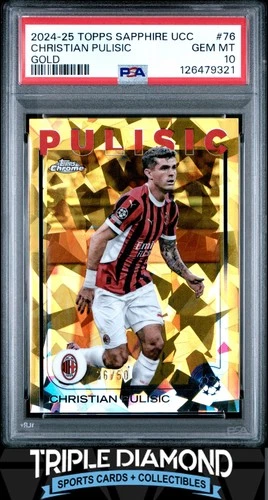 2024 Topps Chrome Christian Pulisic Gold /50